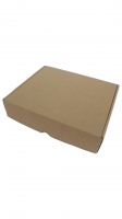 Dárková krabička - hnědá (246x210x55 mm)