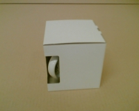 Dárková krabička na hrníček -bílá (105x105x105)