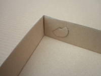 Krabice dno + víko - bílo-hnědá (330x240x60 mm)