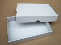 Krabice dno + víko - bílá (305x215x55 mm)