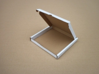 Dárková krabička Fefco 0427-bílo-hnědá(100x100x15)