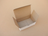 Skládací dárková krabička - bílá - (100x60x35)