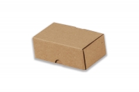 Skládací dárková krabička - hnědá - (100x60x35)