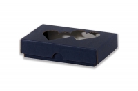 Dárková krabička s průhledem - srdíčka (150x100x35 mm)