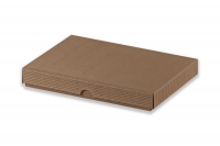 Dárková krabička bez průhledu – hnědá (250x190x35 mm)