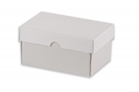 Dárková krabička bez průhledu – bílá (150x100x80 mm)