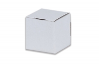 Dárková krabička 76x76x76 bílo-hnědá
