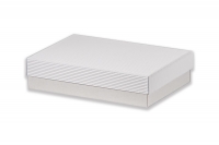 Dárková krabička bez průhledu – bílá (300x200x70 mm)