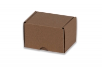 Dárková krabička - hnědá (100x75x75 mm)