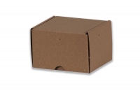 Dárková krabička - hnědá (114x97x80 mm)
