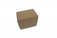 Dárková krabička - hnědá (185x135x150 mm)