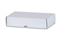 Dárková krabička bílo-hnědá (246x130x55 mm)