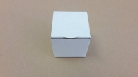 Dárková krabička 86x86x86 bílo-hnědá