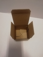 Dárková krabička 67x67x67 hnědá