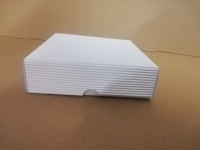 Dárková krabička dno + víko bez průhledu - bílá (175x175x50 mm)