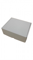 Dárková krabička bílo-hnědá (200x170x70 mm)