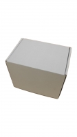 Dárková krabička bílo-hnědá (185x135x150 mm)