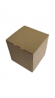 Dárková krabička na hrníček - hnědá (105x105x105)