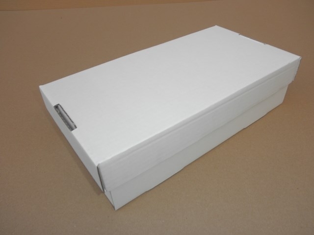 Dárková krabička dno + víko - bílá (330x155x85 mm)