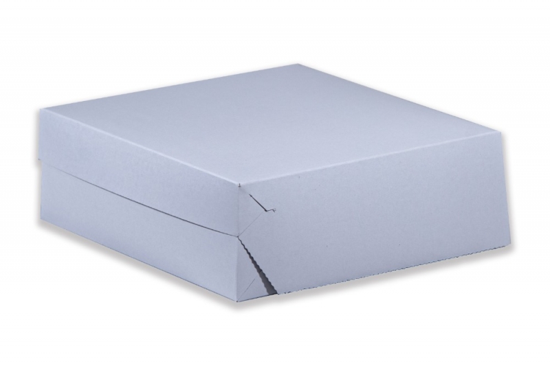 Dortová krabice (280x280x100) bílo-šedá