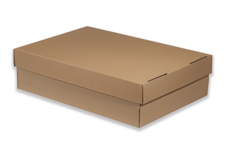 Krabice dno + víko - hnědá (500x350x135 mm)