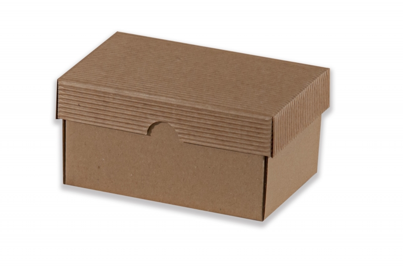 Dárková krabička bez průhledu – hnědá (150x100x80 mm)