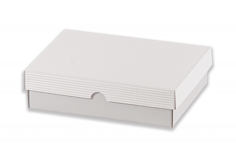 Dárková krabička bez průhledu – bílá (250x190x70 mm)