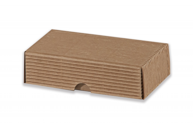 Dárková krabička bez průhledu – hnědá (120x70x35 mm)