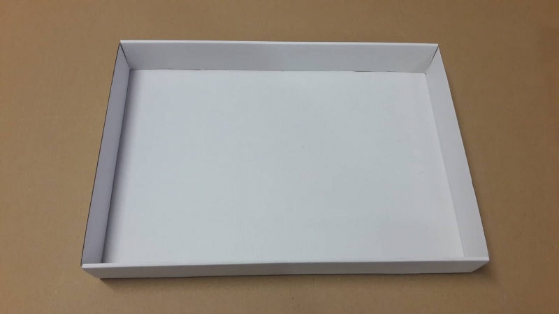 Krabice – pouze dno – bílá (440x300x50 mm)