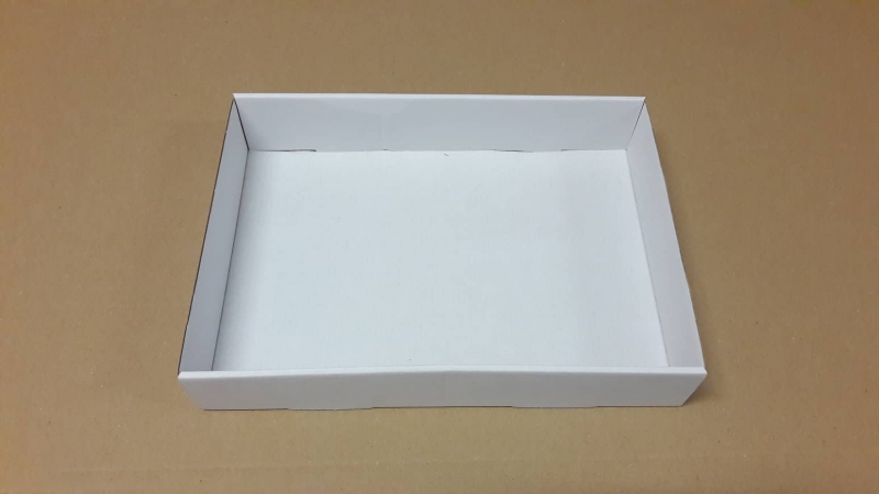 Krabice – pouze dno – bílá (305x215x55 mm)